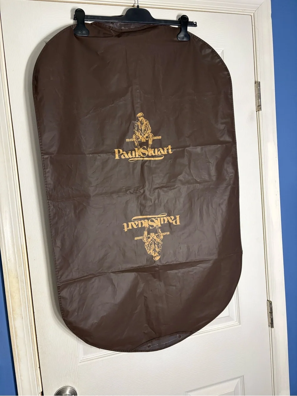 Paul Stuart Brown Logo Garment Bag Travel Cover